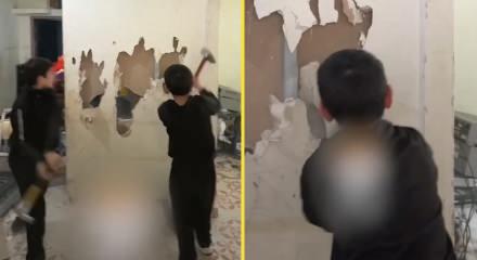 İşgal altındaki Kud&uuml;s&rsquo;te kahreden olay: Filistinli &ccedil;ocuklar kendi evlerini yıkmak zorunda bırakıldı