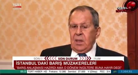 Lavrov: İstanbul'da anlaşmıştık