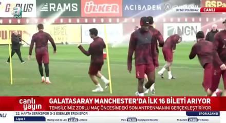 Manchester City ma&ccedil;ına bir g&uuml;n kala: Galatasaray'ın yıldızı antrenmana &ccedil;ıkmadı