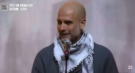 Pep Guardiola&rsquo;dan Gazze mesajı: &ldquo;Selam&uuml;n Aleyk&uuml;m&rdquo; diyerek başladı