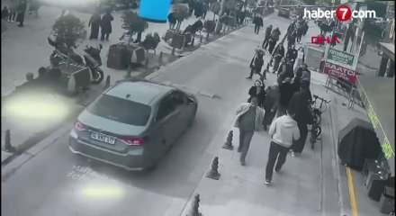 Sultanbeyli'de aracın &ccedil;arptığı kadın takla atarak yere d&uuml;şt&uuml;