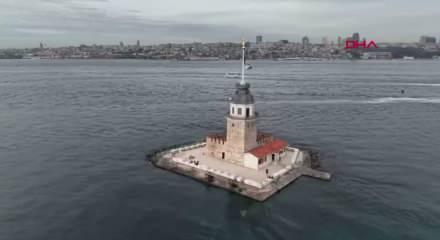 Yıldırım Sondaj Gemisi İstanbul Boğazı'ndan ge&ccedil;iyor