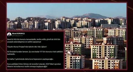 500 bin Konut Projesi'nde bu hafta 7 ilde daha kura &ccedil;ekilişi yapılacak