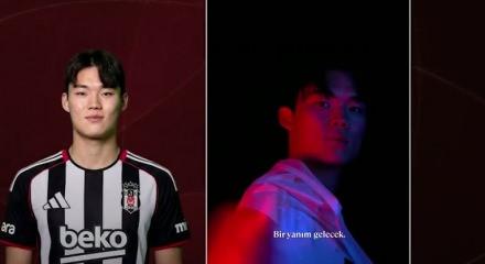 Beşiktaş'ın G&uuml;ney Koreli golc&uuml;s&uuml;n&uuml;n videosunu taraftar beğeni yağmuruna tuttu