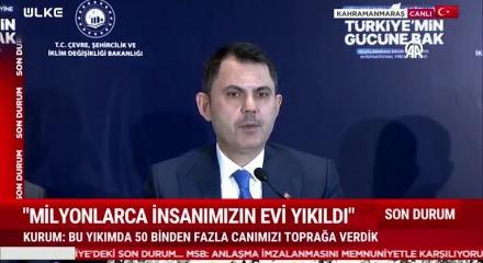 Bakan Murat Kurum'dan &ouml;nemli a&ccedil;ıklamalar