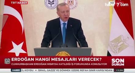Cumhurbaşkanı Erdoğan, T&uuml;rkiye-Mısır İş Forumu Kapanış Oturumu'nda konuştu