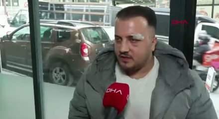 Ey&uuml;psultan'da trafikteki şiddet ATM &ouml;n&uuml;nde de devam etti! İşt pes dedirten olay