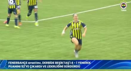 Fenerbah&ccedil;e kadın futbol takımı derbide farklı kazandı
