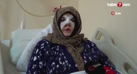 Gaziantep'te kocası tarafından hastanelik edilen kadın taşlı dehşeti anlattı