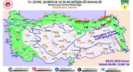 Meteoroloji İstanbul fail bir&ccedil;ok ili kuvvetli kar ve yağmur konusunda  uyardı!...