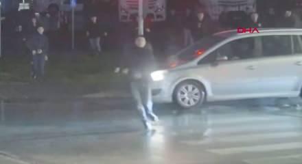 Samsun'da Trabzonspor otob&uuml;s&uuml;n&uuml; taşladığı iddia edilen 6 kişi g&ouml;zaltında