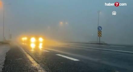 Bolu Dağı'nda sis etkili oldu