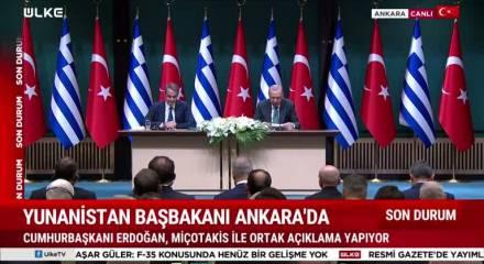 Cumhurbaşkanı Erdoğan: T&uuml;rkiye ve Yunanistan arasındaki meseleler uluslararası hukuk temelinde &ccedil;&ouml;z&uuml;ms&uuml;z değildir