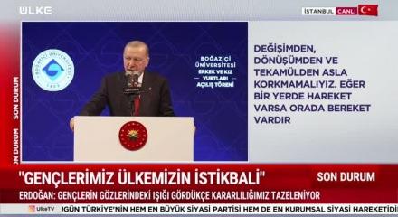 Cumhurbaşkanı Recep Tayyip Erdoğan'dan Boğazi&ccedil;i &Uuml;niversitesi'nde &ouml;nemli a&ccedil;ıklamalar