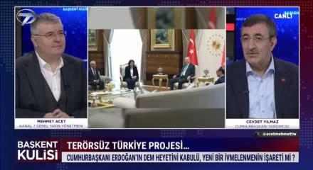 Cumhurbaşkanı Yardımcısı Cevdet Yılmaz'dan Kanal 7 ekranlarında &ouml;nemli a&ccedil;ıklamalar