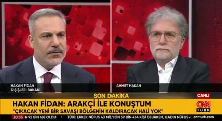 Hakan Fidan: Şu an ani bir savaş tehdidi yok