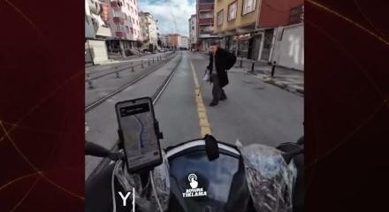 İstanbul'da y&uuml;rekleri titreten kurtarma anı! 