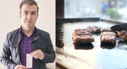 Antalya'da yediği k&ouml;fteye 29 bin lira hesap gelen vatandaş isyan etti