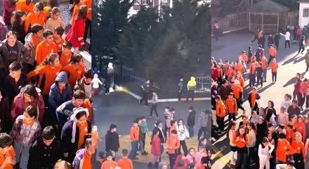 Bakan Tekin paylaştı, beğeni yağdı: Okul bah&ccedil;esinde "ey sevgili" coşkusu