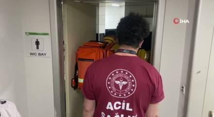 Bolu'da belediye otoparkının tuvaletinde hareketli dakikalar