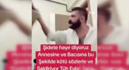 Canlı yayında infiale neden olan anlar! Annesine ve kız kardeşine tehditler yağdırdı