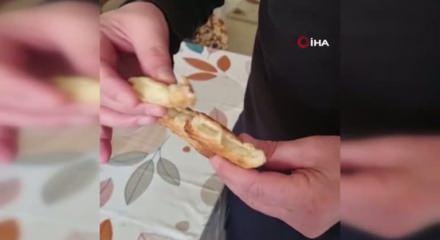 Ekmekten paket lastiği &ccedil;ıktı