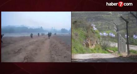 İsrail askeri işgal ettiği b&ouml;lgeye İsrail bayraklarını astılar