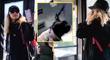 İstanbul'da savcı olduğunu s&ouml;yleyerek otob&uuml;ste baş&ouml;rt&uuml;l&uuml; yolcuyu tehdit eden kadın g&ouml;zaltına alındı