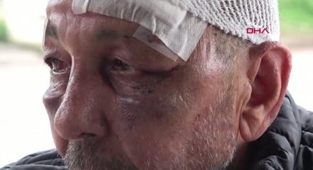 Kocaeli'de yaşlı adamı sokak ortasında darbettiler!