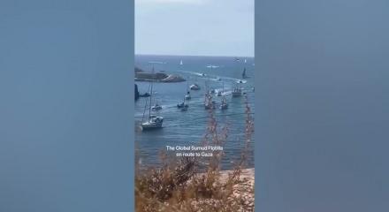 Sumud filosu yeniden harekete ge&ccedil;ti: Bin doktor ile k&uuml;resel seferberlik &ccedil;ağrısı