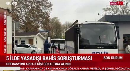 Yasa dışı bahis ve nitelikli dolandırıcılığa y&ouml;nelik operasyonlarda 86 ş&uuml;pheli yakalandı