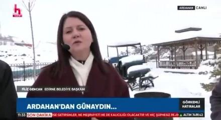 Edirne Belediye Başkanı Filiz Akın Halk tv ekranlarında kendisine y&ouml;nelik "Teşekk&uuml;r eleştirilerine" isyan etti