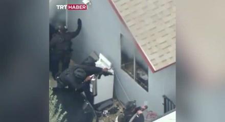 ABD'de polisler hırsızı yakalamak isterlerken evi yaktılar!