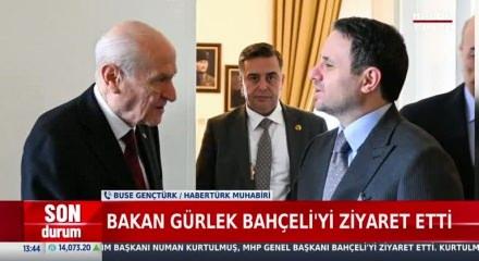 Bakan Akın G&uuml;rlek, Devlet Bah&ccedil;eli'yi ziyaret etti