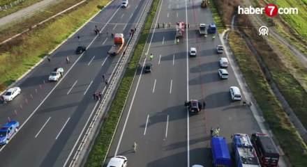  Balıkesir'de F-16 u&ccedil;ağının kaza kırıma uğradığı mevki dron ile g&ouml;r&uuml;nt&uuml;lendi