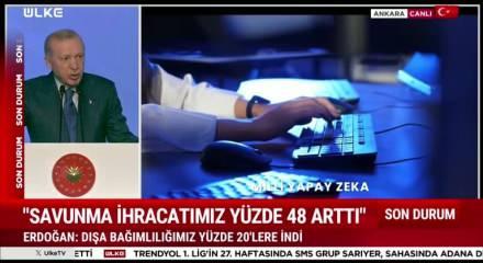 Cumhurbaşkanı Erdoğan "D&uuml;nyada yıldızı y&uuml;kselen bir T&uuml;rkiye var" dedi