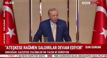 Cumhurbaşkanı Erdoğan: Emeği mukaddes g&ouml;ren anlayışla &ccedil;alışma iklimini inşa ettik