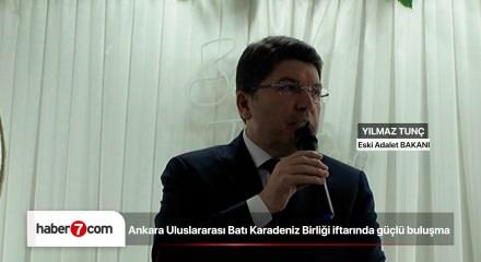 Eski Adalet Bakanı Yılmaz Tun&ccedil; iftarda hemşehrileriyle buluştu