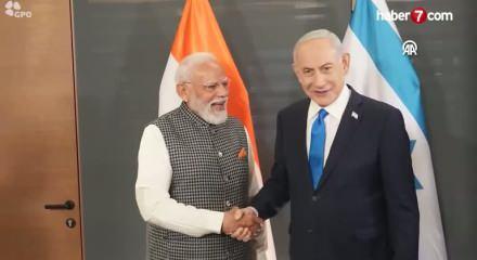 Hindistan Başbakanı Modi, İsrail meclisindeki konuşmasında İsrail'in yanında olduklarını s&ouml;yledi