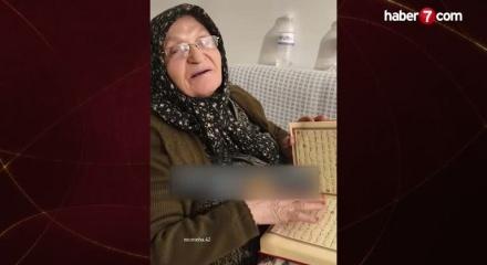 Kur'an'ı kalbiyle okudu: Yaşlı kadının samimiyeti sosyal medyaya damga vurdu