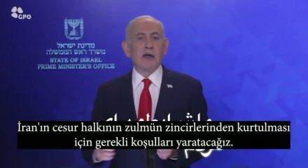 Netanyahu&rsquo;dan İran halkına isyan &ccedil;ağrısı: Tahran&rsquo;a y&ouml;nelik saldırılar s&uuml;r&uuml;yor