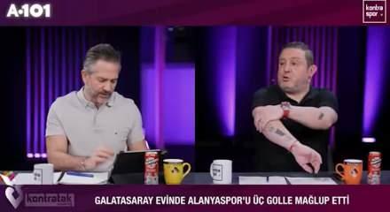 Nihat Kahveci, Galatasaray ma&ccedil;ı sonrası hakem kararına tepki g&ouml;sterdi