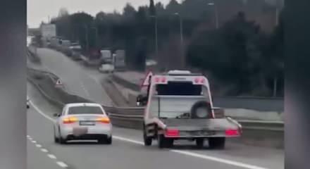 Tuzla'da trafikte ter&ouml;r estiren &ccedil;ekici yakalandı