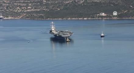  USS Gerald R. Ford u&ccedil;ak gemisi, İran'a karşı İsrail a&ccedil;ıklarına ulaştı