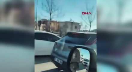 Aracından inen maganda rekor cezaya &ccedil;arptırıldı