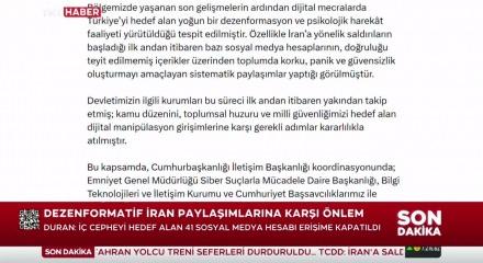 Dezenformasyon yapan 41 sosyal medya hesabına erişim engeli