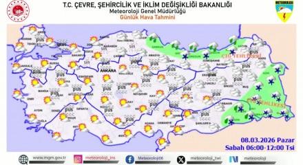 Meteoroloji yurt genelinde 5 ile uyarılarda bulundu