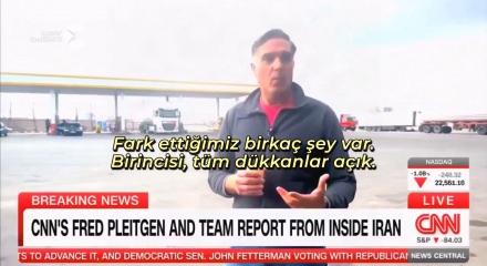 Savaş b&ouml;lgesinden bildiren CNN muhabiri: İran'da panik havası yok