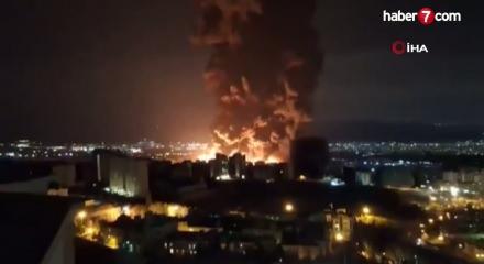 İran'da petrol tesislerine hava saldırısı: 4 &ouml;l&uuml;