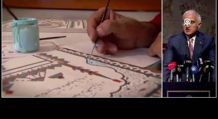 Bakan Ersoy&rsquo;dan Kazasker Mustafa İzzet Efendi ve hat sanatı vurgusu